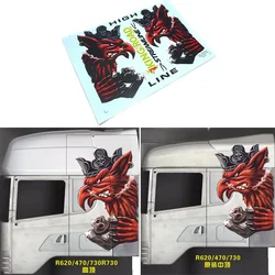 Car Shell Sticker Painting Decal for 1/14 Tamiya RC Truck Trailer Tipper Scania 770S R470 R620 R730 Car Diy Parts