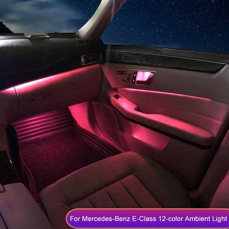 For Mercedes-Benz 12-color led ambient light E S ML CLS GL Class led ambient light w212 w221 X166 C218