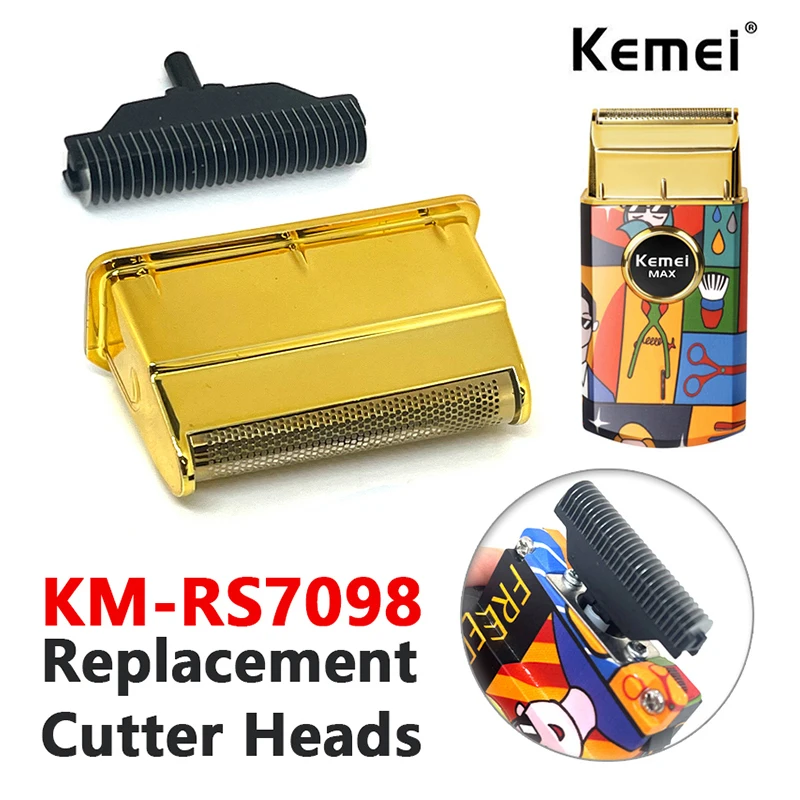 

Kemei Professional Replacement Foil and Cutter Blades Set Suitable For KM-RS7098 Shaver Original Electric Shavers Blades