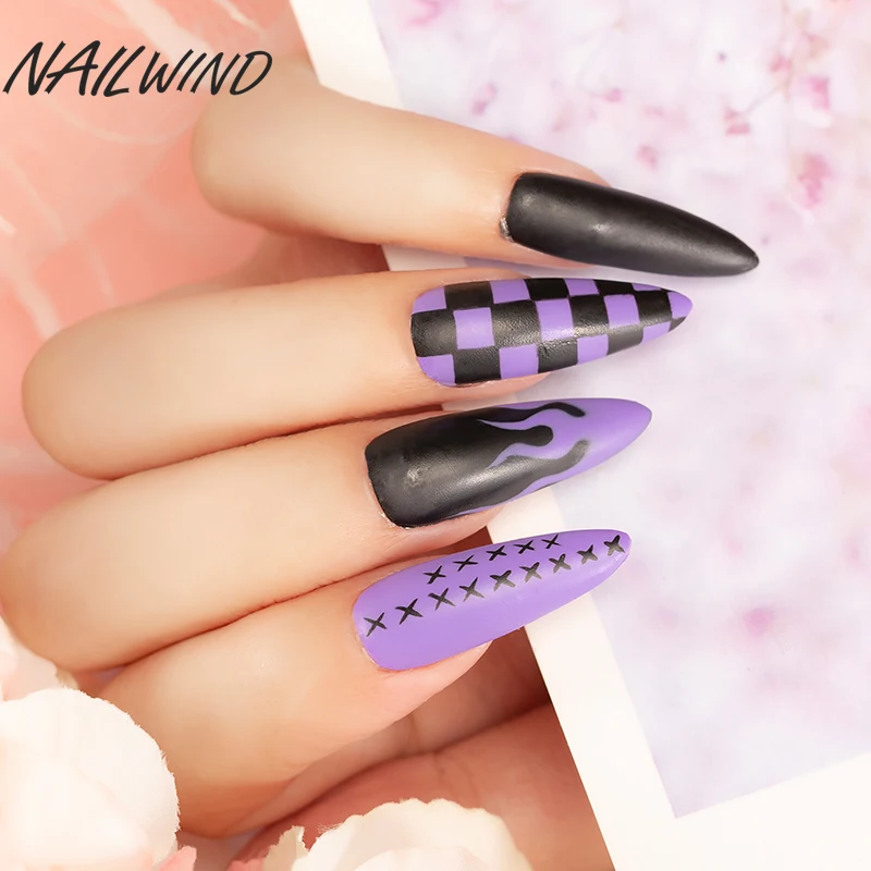 Nailwind-マニキュアセット,UV LEDワニス,ベースコートとトップコート,キラキラ,2ピース,4ピース,6個,8個