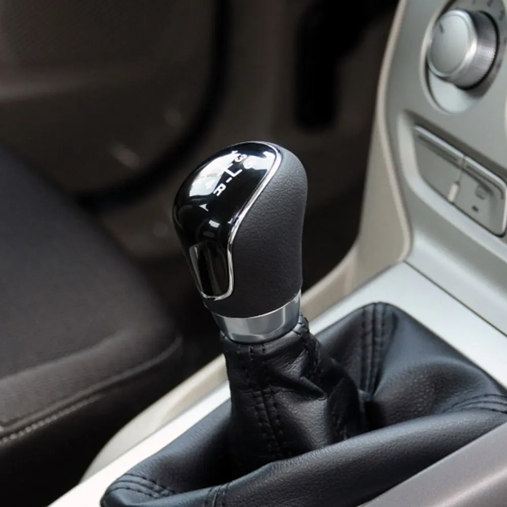 5 6 Speed Manual Car Gear Head Shift Knob for Ford Focus 2 3 MK2 MK3 2005 - 2015 Fiesta Ecosport C-Max Kuga  S-max Accessories