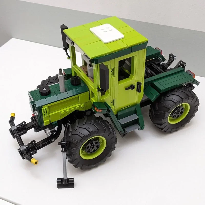 Building Block MOC-57525 Agricultural Machinery Vehicle Tractor MOC-62767 with Drawbar Three-way Dump Truck Christmas Toy Gifts