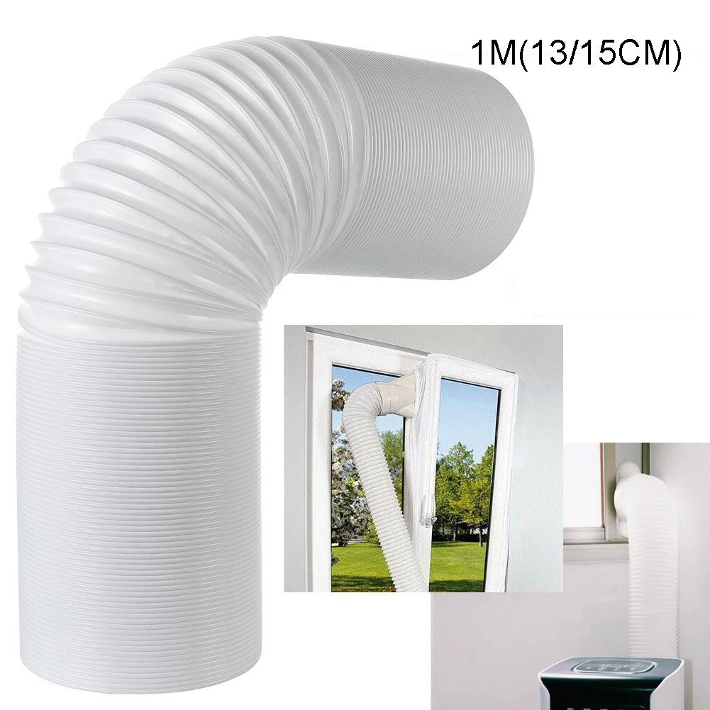 1pc 13/15cm tubo de mangueira de escape de condicionador flexível extra longo tubo de ar condicionado extensão do duto mangueira de escape para ar condicionado