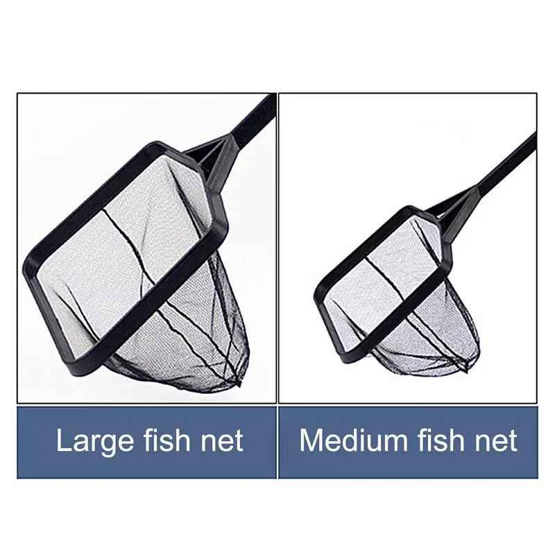 

Aquarium Square Fishing Net Long Handle Fishing Gear Fish Tank Skimming For Catching Fish Shrimp Tank Clean Supplies