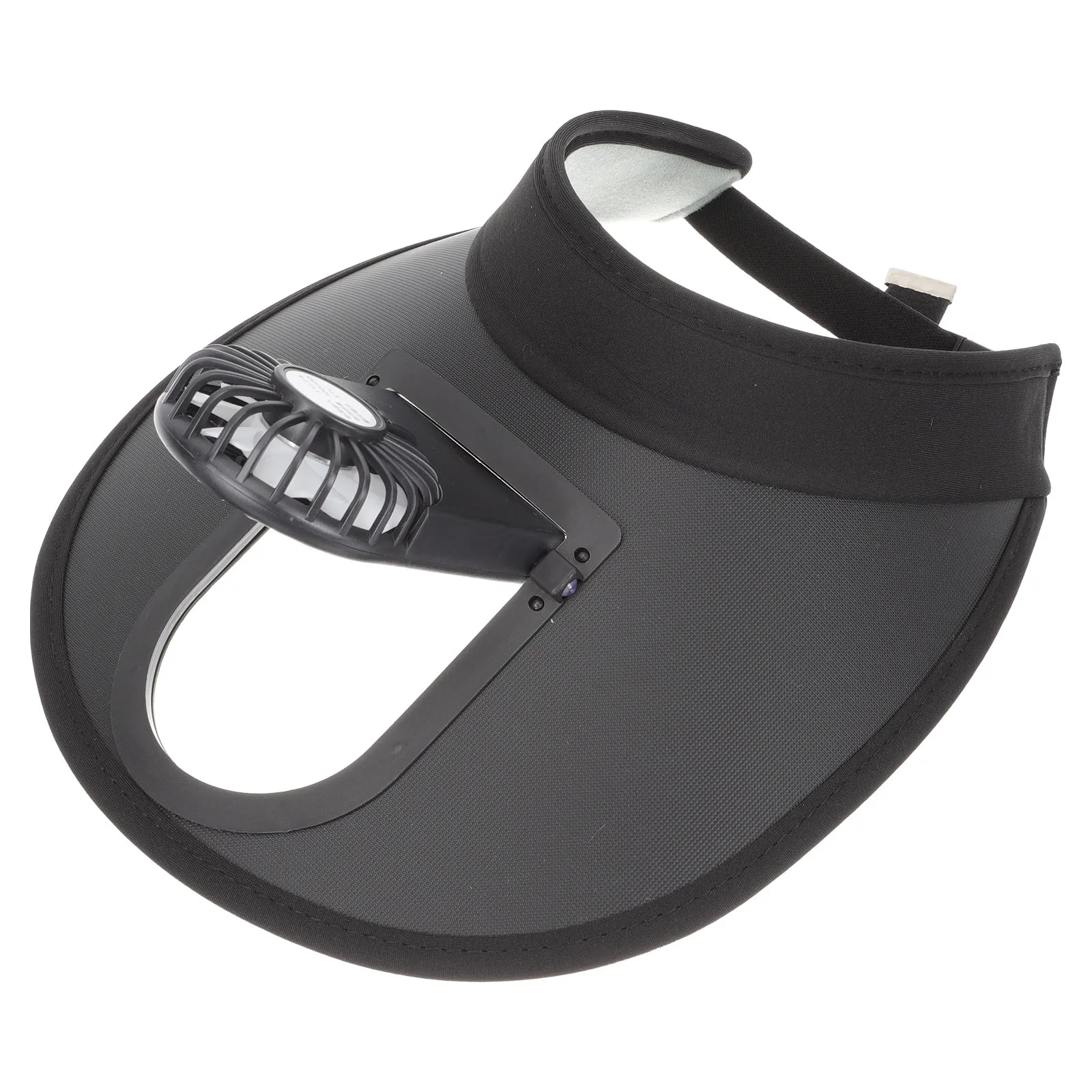 

Charging Fan Hat Rechargeable Sun Visors for Women Shade Open-top Design Beach Hats Pvc Wide-brimmed Cool