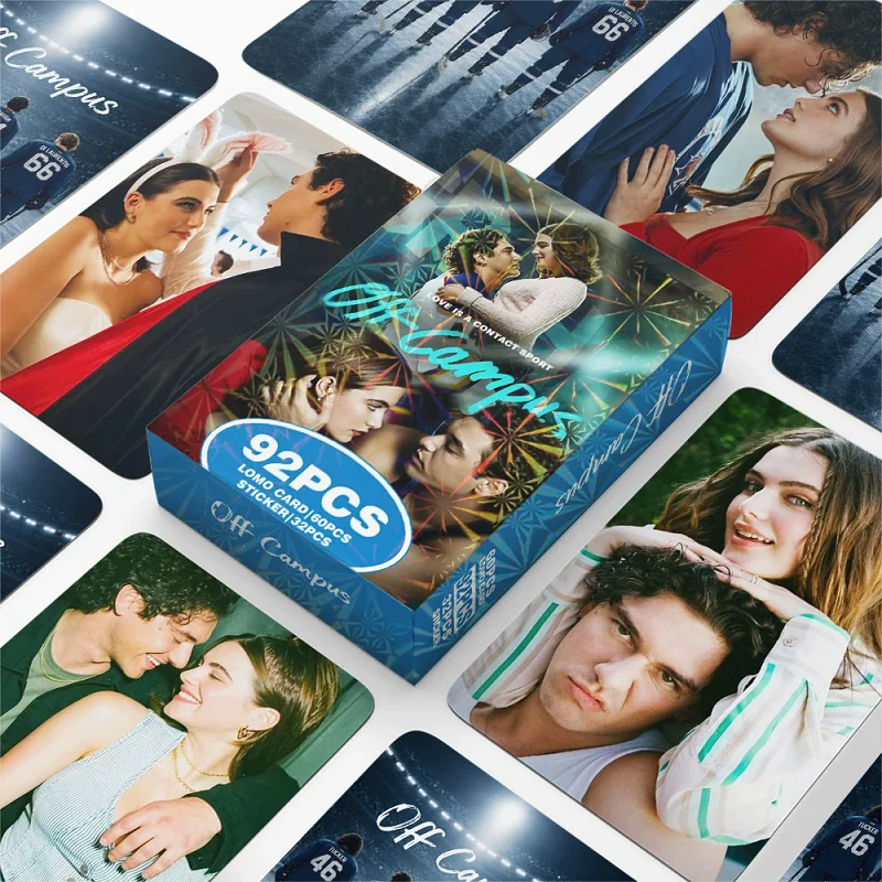 

92PCS Off Campus TV Show Photo Cards with Mini Stickers Set American Drama Couple LOMO Cards Fans Gift Decor