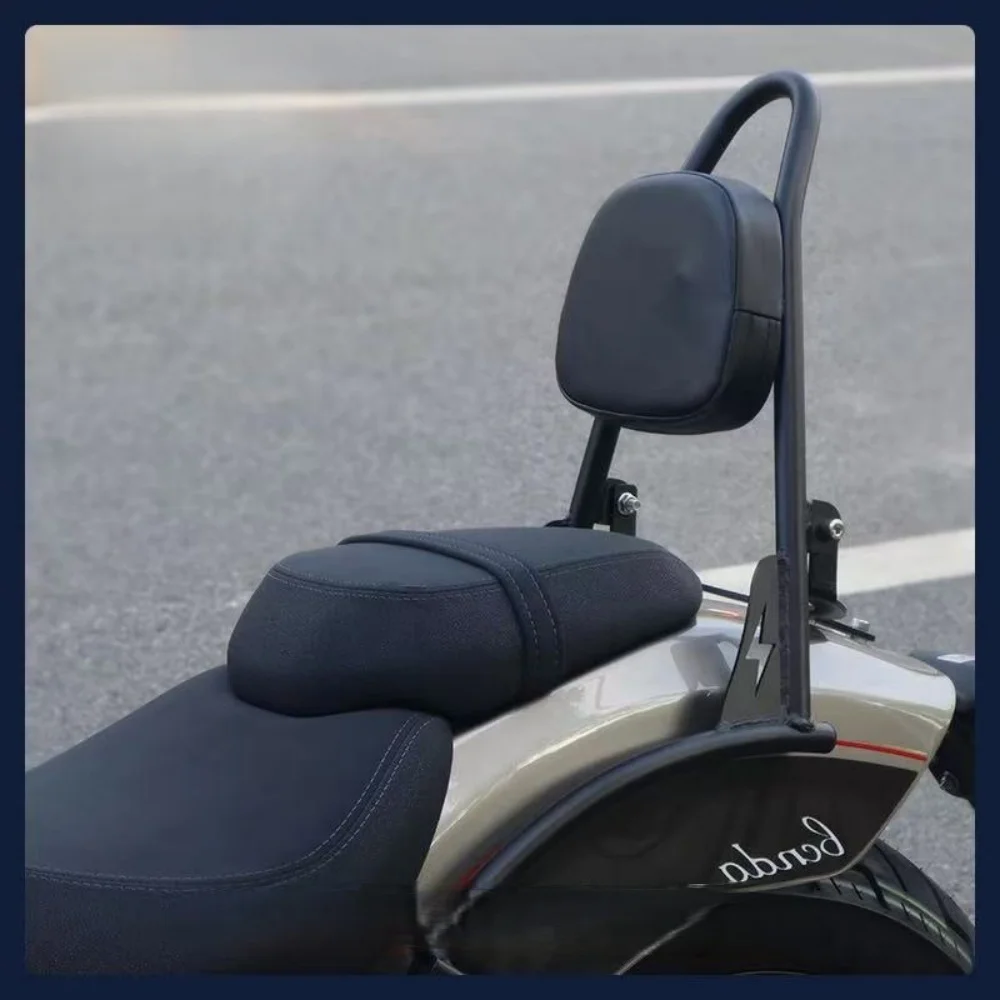 FOR Benda Chinchilla 450/500 Vintage Rear Backrest Thickened Seamless Steel Pipe Integrated Pointed Support & Grab Rail - view 3