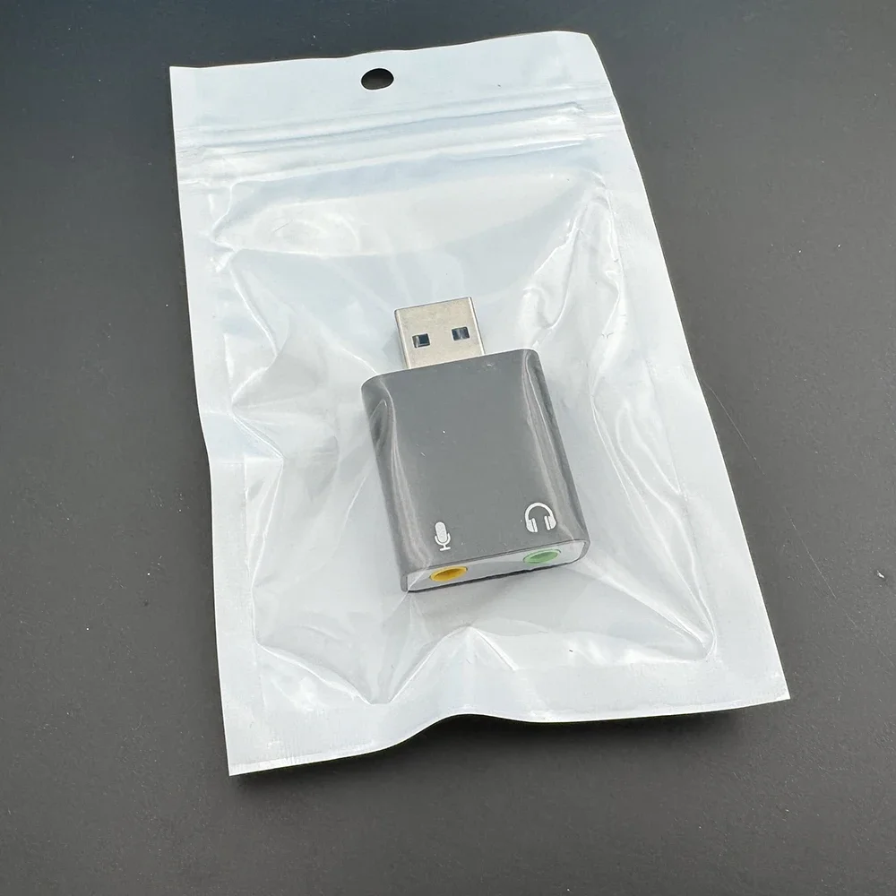 USB Sound Card Audio Interface Headphone Adapter External Sound Card Soundcard for Mic Speaker Laptop Computer