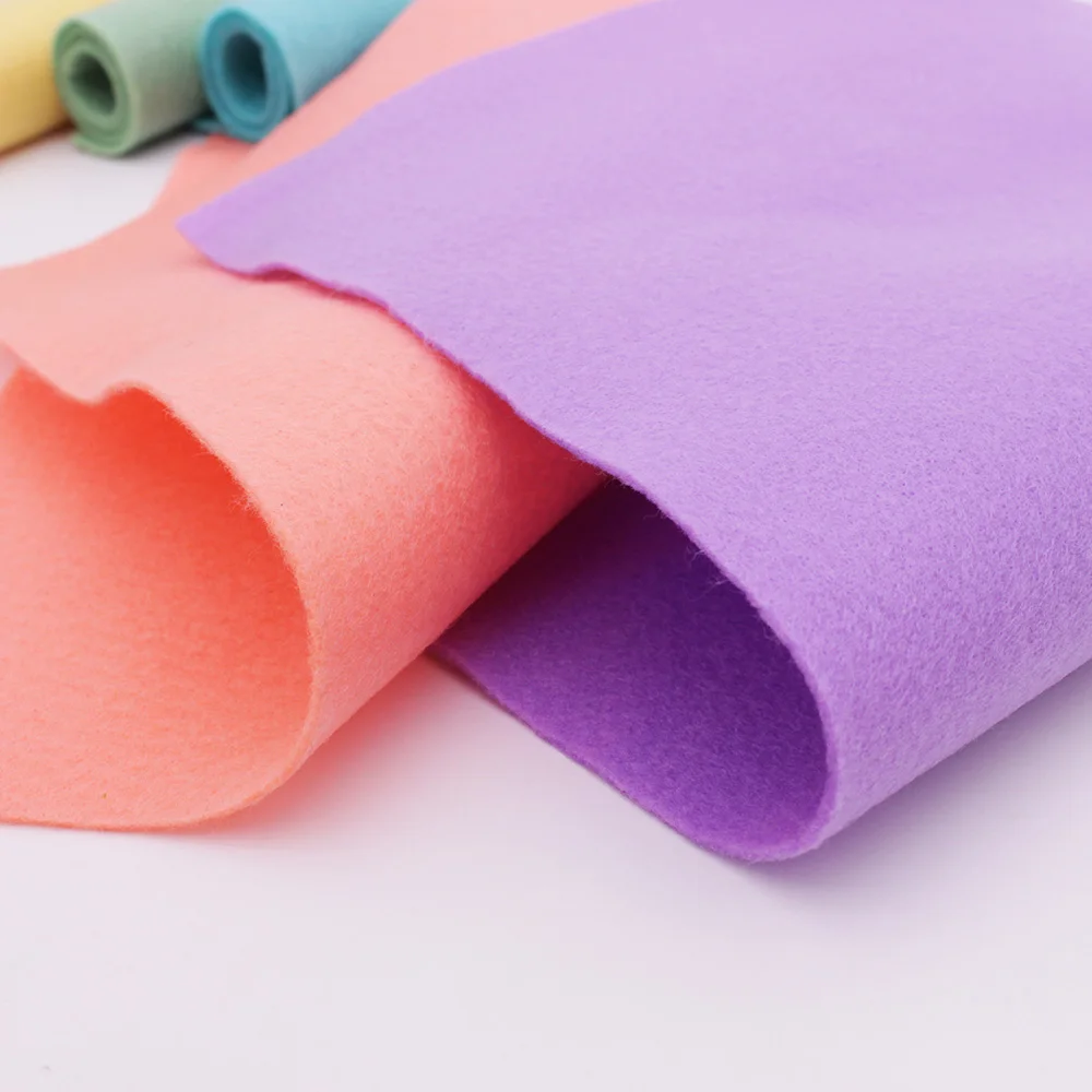 CMCYILING Thick Patchwork Soft Felt Fabric For Needlework DIY Sewing Dolls Crafts Toys,Polyester Cloth,Non-Woven 6 Pcs/Set