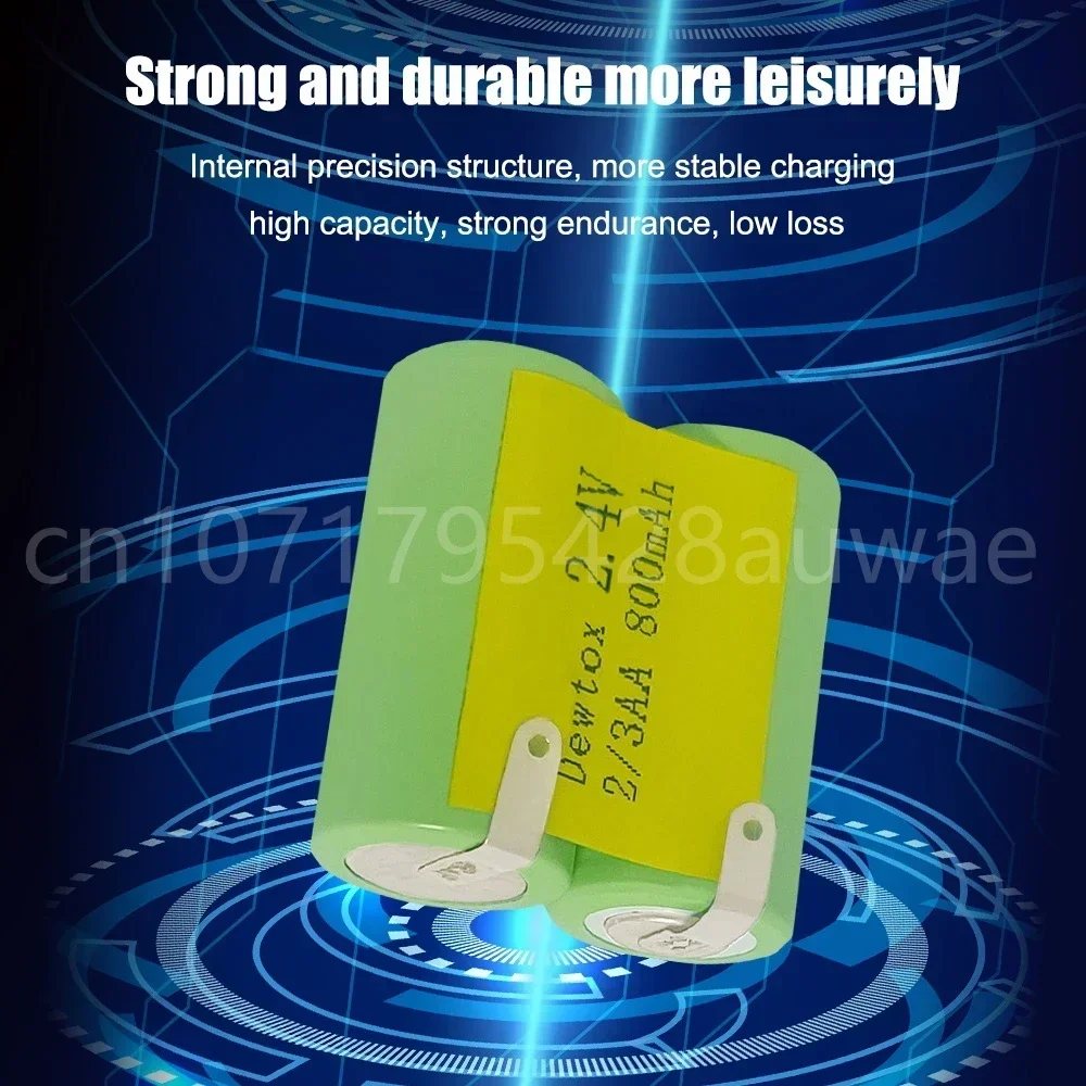 Baterai isi ulang 2.4V 2/3AA 800mAh NIMH Las 2 * baterai bukan 2.4V 2/3AA Tablet untuk lampu LED