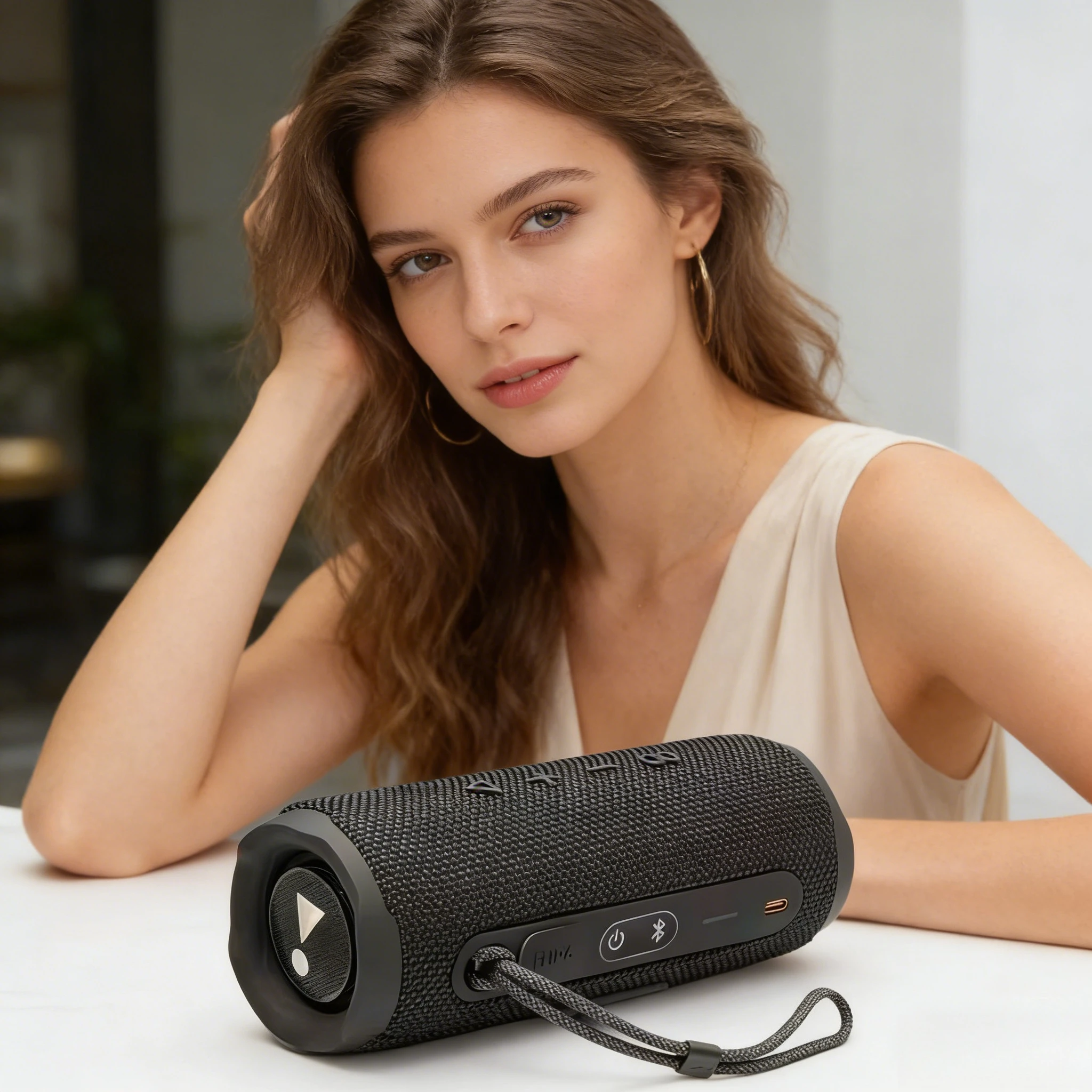 

Водонепроницаемая Bluetooth-колонка IPX6, 30 Вт, басы, 1500 мАч, 12 часов воспроизведения, TF-карта, зарядка Type-C, портативная беспроводная колонка для улицы