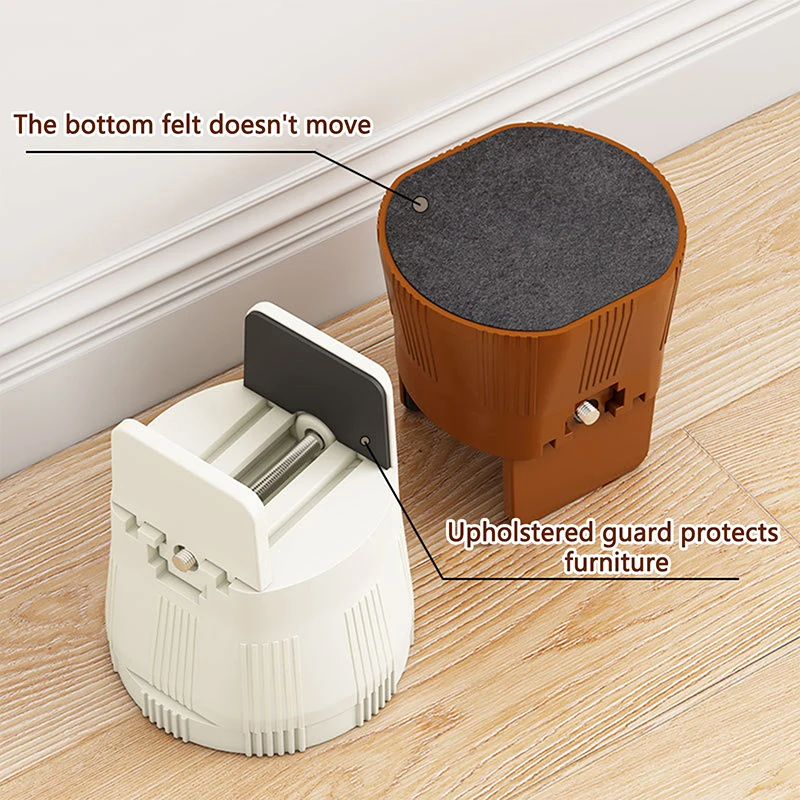 Kaki Kursi Riser Tinggi Dapat Disesuaikan Kaki Anti-selip Tugas Berat untuk Sofa Meja Tempat Tidur Kabinet Furnitur Riser Mat