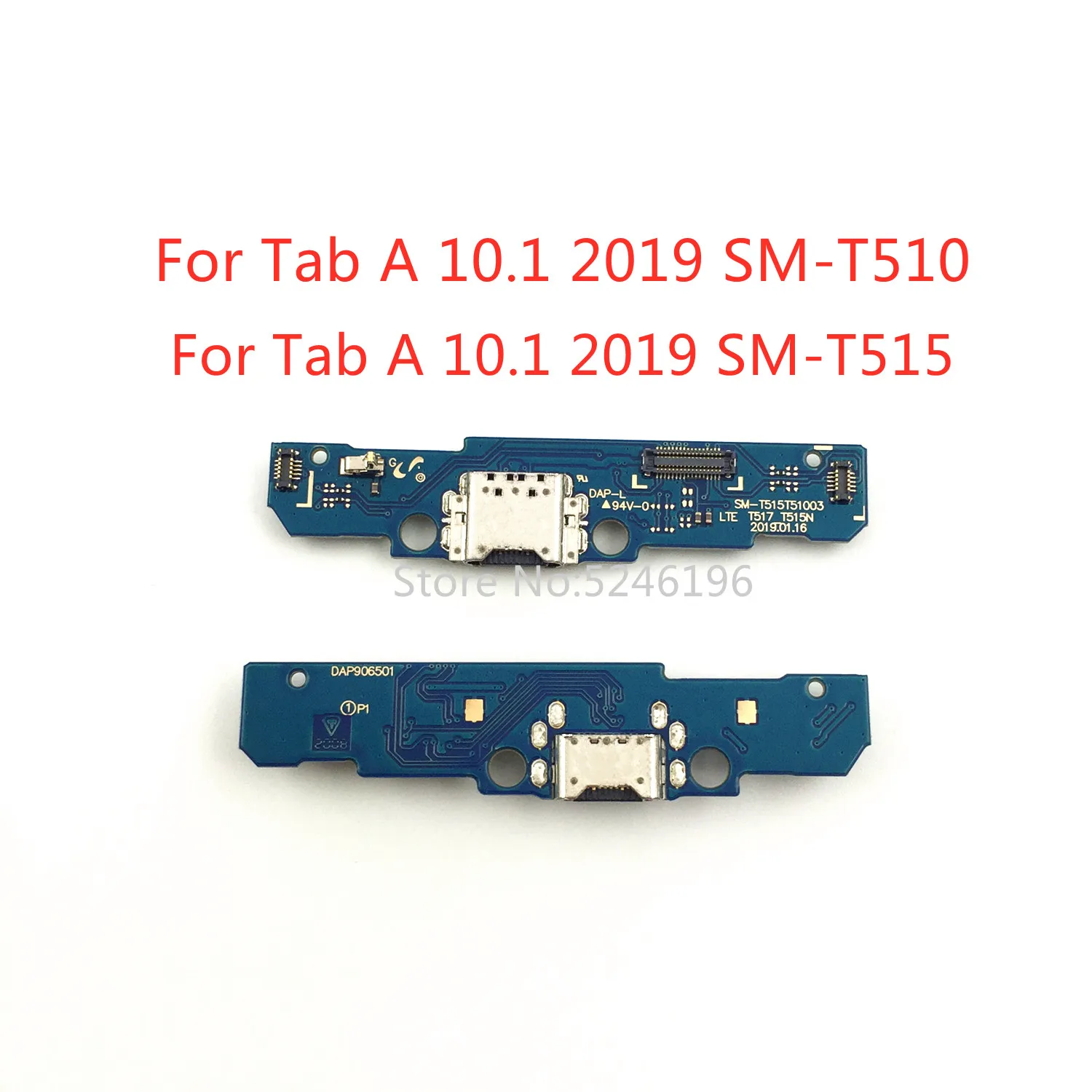 1 buah pengisi daya dasar Port pengisian USB, untuk Samsung Galaxy Tab A 10.1 2019 SM-T510 untuk Samsung Galaxy Tab A 10.1 2019 SM-T515