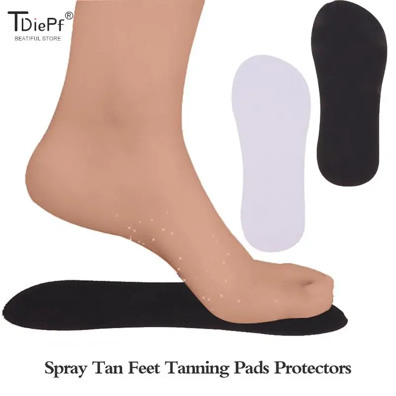 20pc Disposable Tanning Slippers Tanning Sticky Feet EVA Spray Tan Foot Protectors Accessories Sunless Tanning Feet Pad FootCare