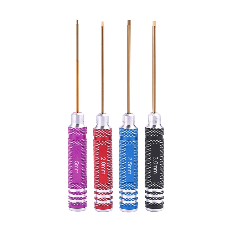 4 PCS RC Tools Hexagon Screwdriver 1.5/2.0/2.5/3.0mm for RC Helicopter Radio Controlled Car Airplane Models