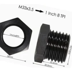 1PC Lathe Headstock Spindle Adapter Suitable for Thread M33 3.5mm Chuck Insert Wood Turning Woodworking Tool Accessories