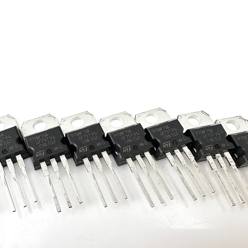 (10 sztuk) STP75NF75 N-kanałowy MOSFET mocy TO-220 75V 80A P75NF75 Wysokoprądowe niskonapięciowe MOSFETy dla elektroniki