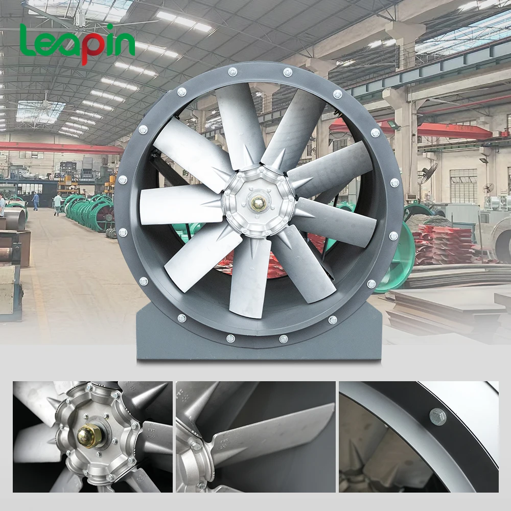 High-Pressure 1000Pa Axial Exhaust Fan | Fire Safety, Chemical Plant Ventilation Solution