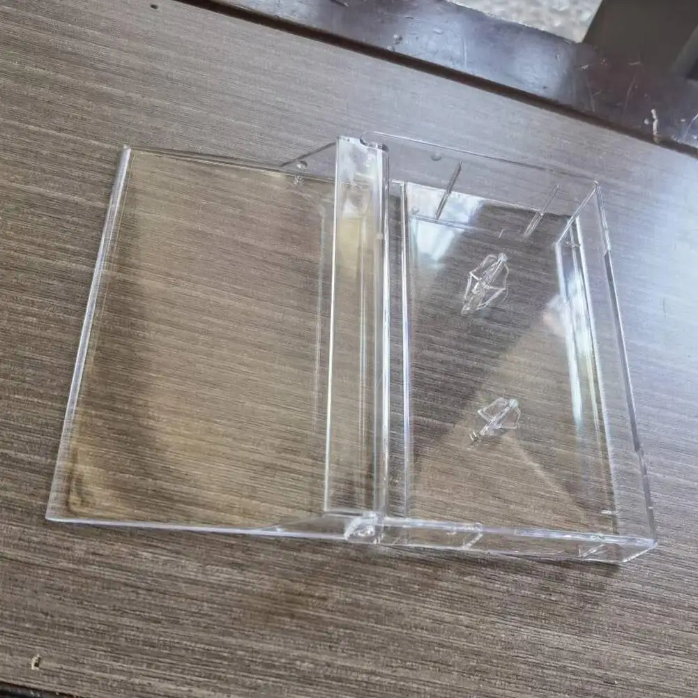 Transparent PC Cassette Tape Storage Case Dustproof Box for Vintage Audio Collection Storage Box