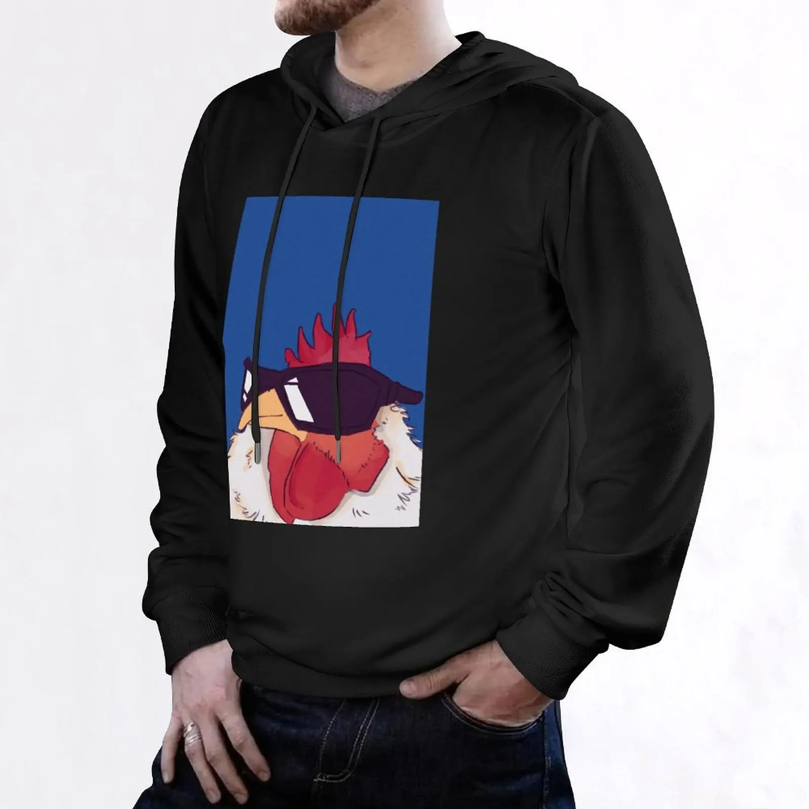 funny cool rooster Hoodie autumn new products anime clothes mens clothes mens clothing tracksuits