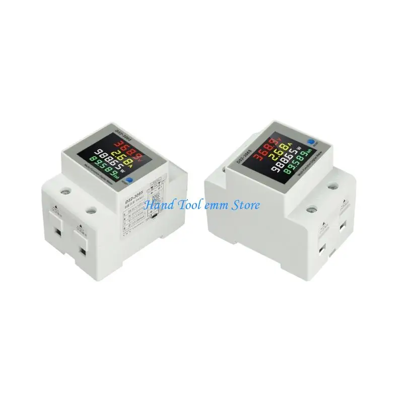 H37F DC14-600V Energy Meter with Screw Wire Housing and LCD Screen Display Unit