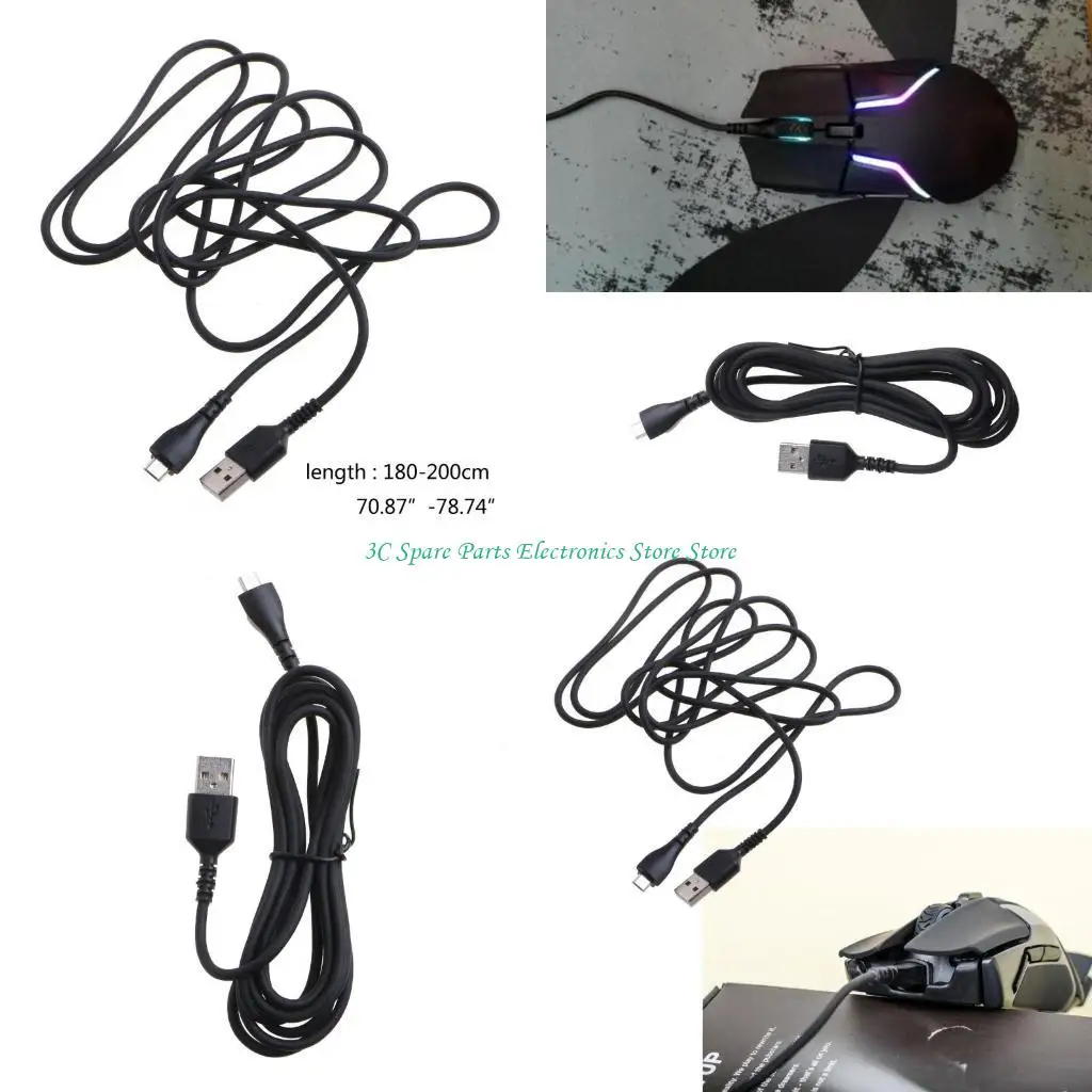 SZ USB Mouse Line Wire Cable Replacement ChargingAccessory for  Rival600