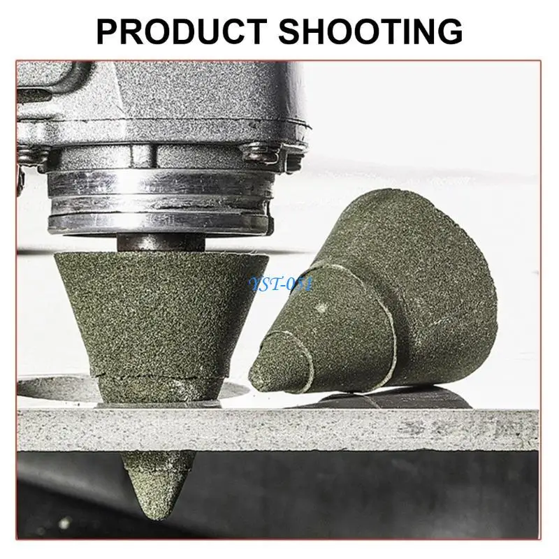 e15a 3pcs بتات الحفر الماسية عجلات طحن تشطول خيوط التلميع الخيوط البلاط السيراميك مدبب قطع النقش