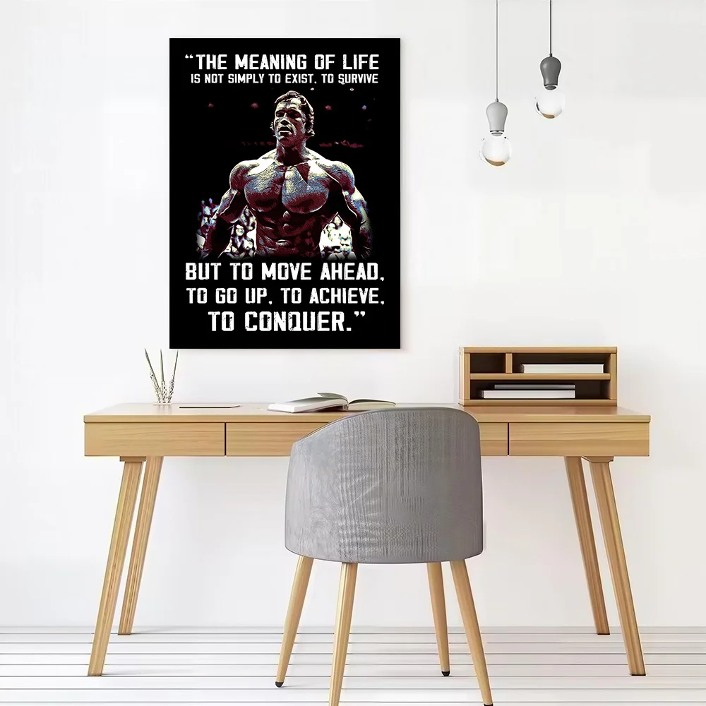 Arnold Quotes Canvas Poster Wall Art Customizable High Quality Printed Picture for Painting Vintage Decor Living Room Bedroom