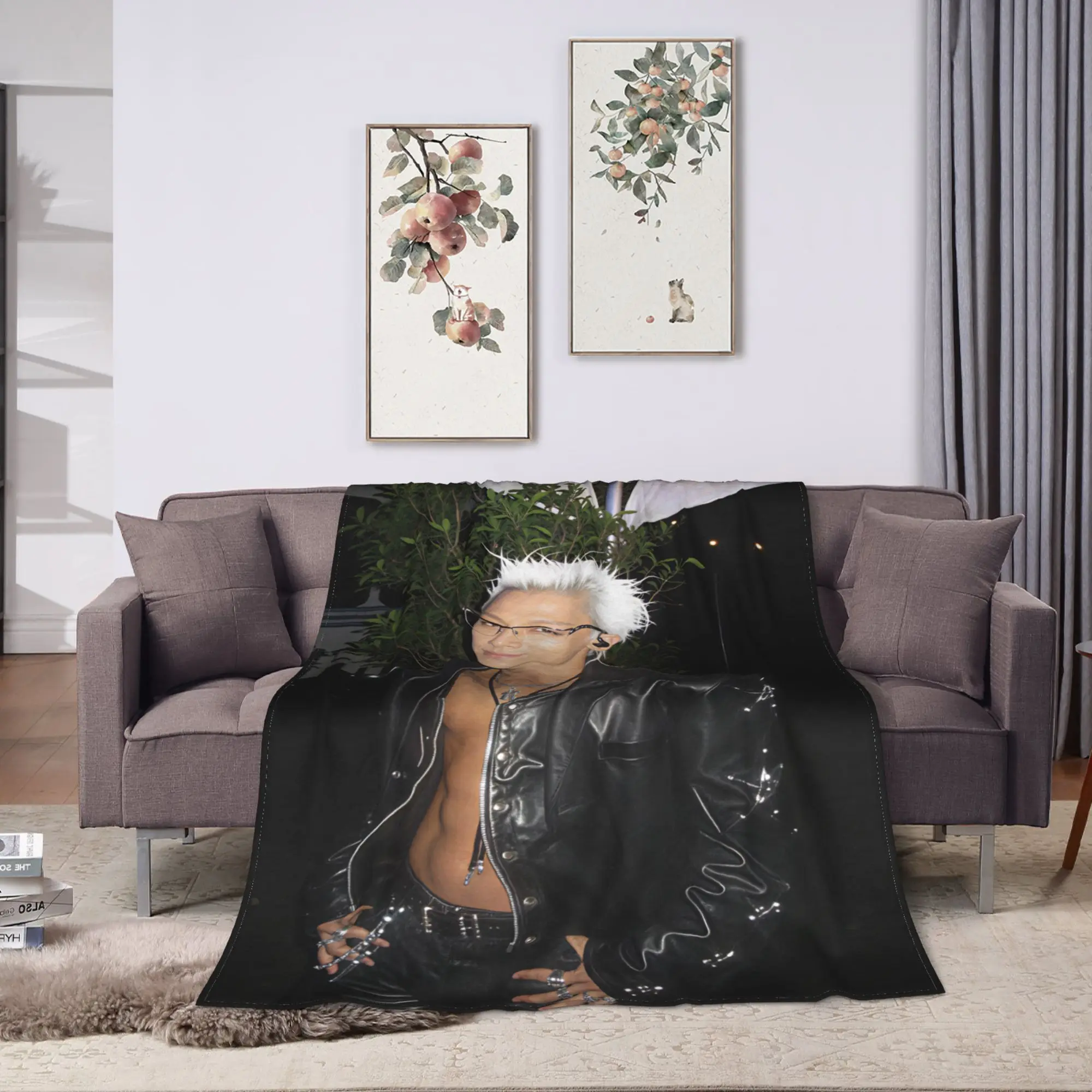 Singer T-TAEYANG  Flannel Blanket  Soft Durable Bedding Throws for Living Room Decorative Funny Bedspread Sofa Bed Cover