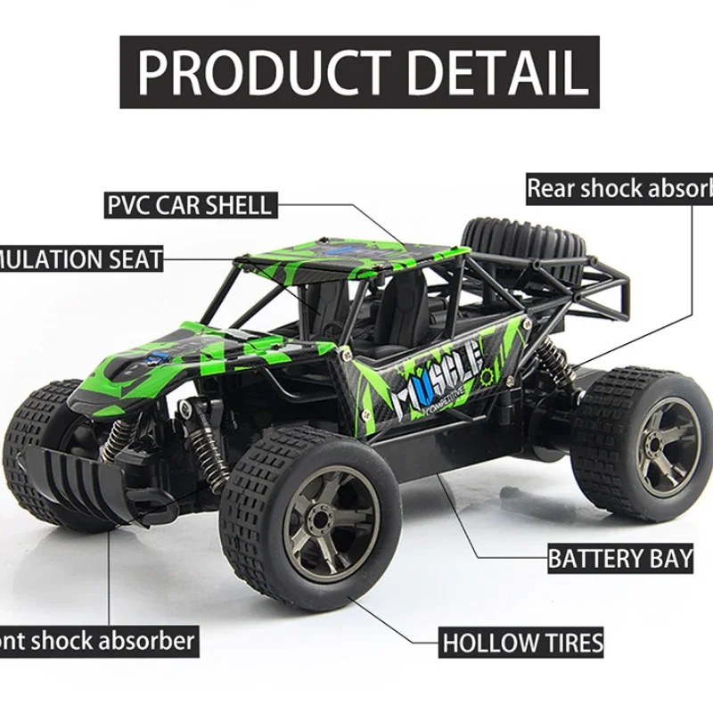 20KM/H 파워 모터 2.4G RC 드리프트 자동차 트럭 독립 충격 흡수 장치 충돌 방지 차량 성인 어린이 장난감 선물 리모컨 자동차
