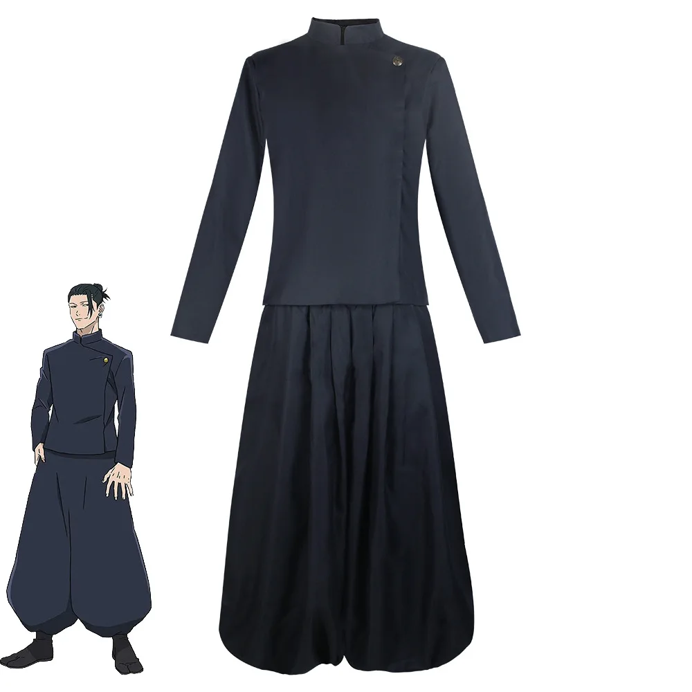 Costume de Cosplay Anime Geto Suguru Jujutsu Kaisen, uniforme, perruque pour homme, Halloween, carnaval, vêtements personnalisés