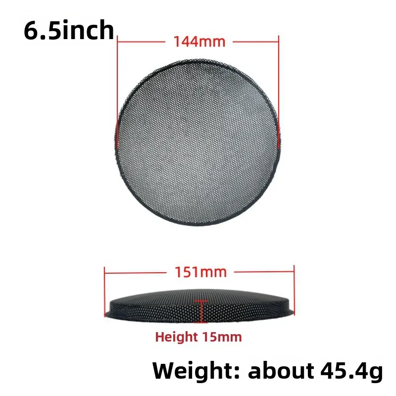 MW Audio, 2 stuks, zwarte luidsprekerroosters van ijzer, 1,5"-10", stofdichte beschermhoes voor audioapparatuur.