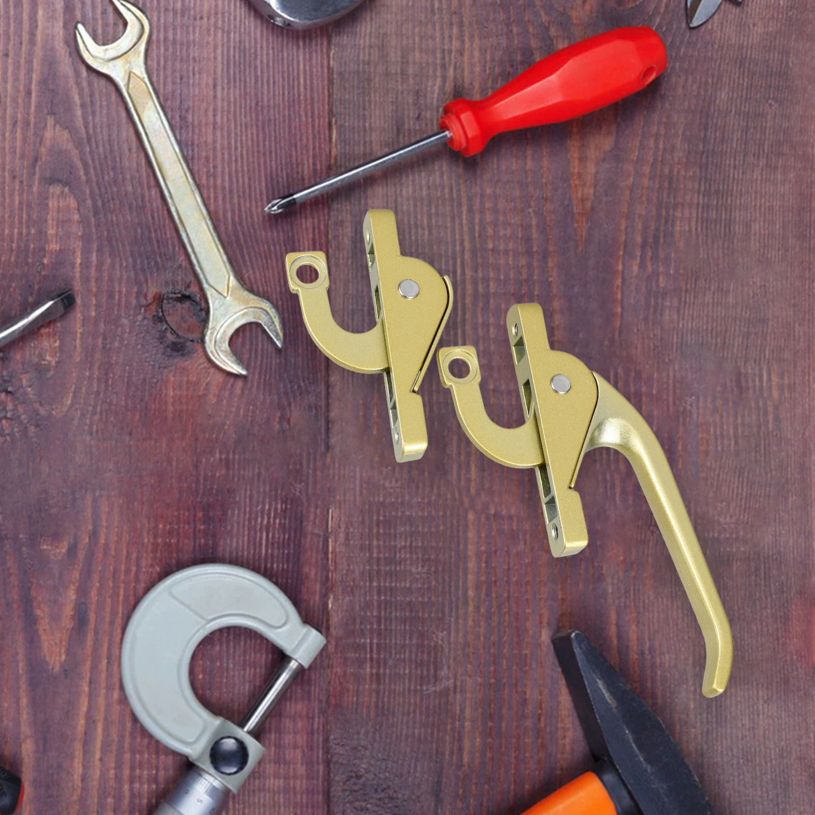 

1 set 1 Set Locking Handle For Casement Windows Durable Security Childproof Manual Opener Replacement Alloy Mechanism