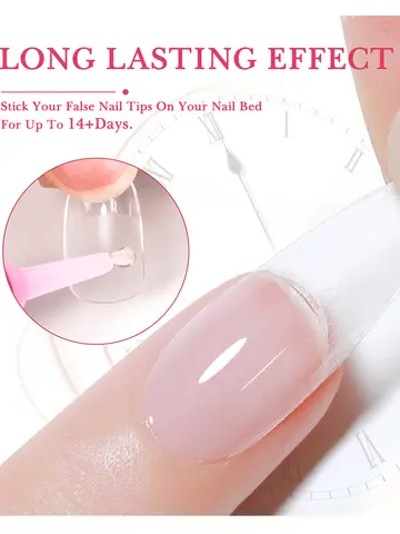 14PCS Nail Glue for Press on Nails for Nail Tips Acrylic Nail Glue Long Lasting Super Strong Nail Glue for Nails Salon