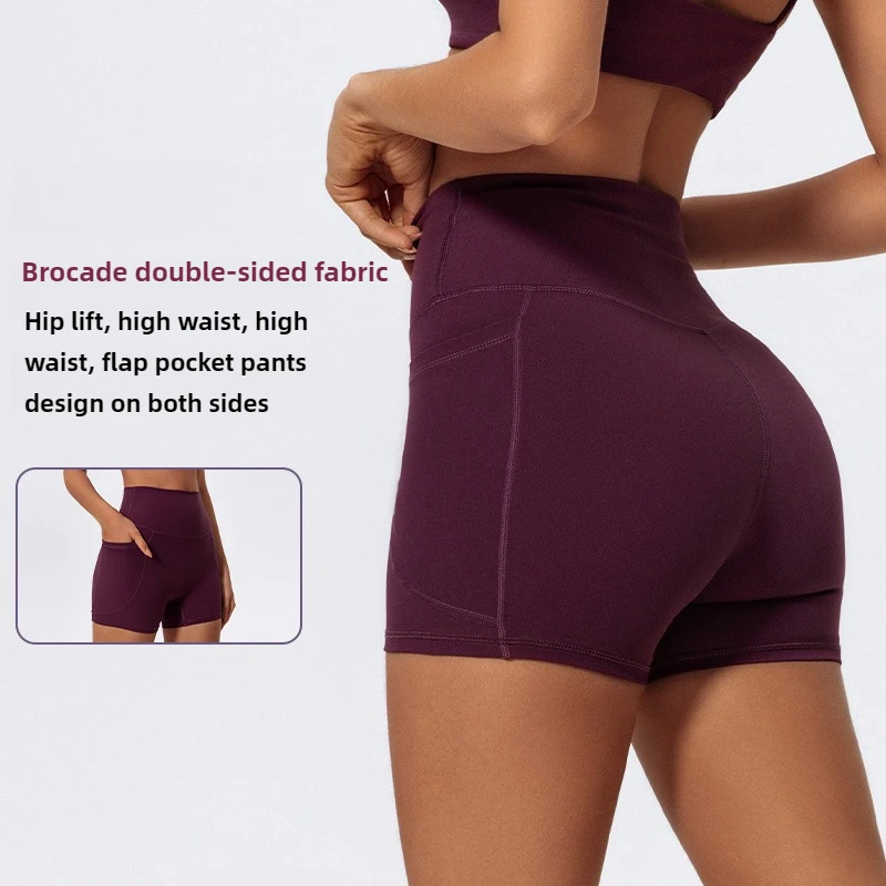 LezyanXR โยคะกางเกงขายาว Quad กางเกง Moisture Wicking Quick Drying Breathable ฟิตเนสกีฬาออกกําลังกายเสื้อผ้ากางเกงขาสั้นสําหรับสตรี