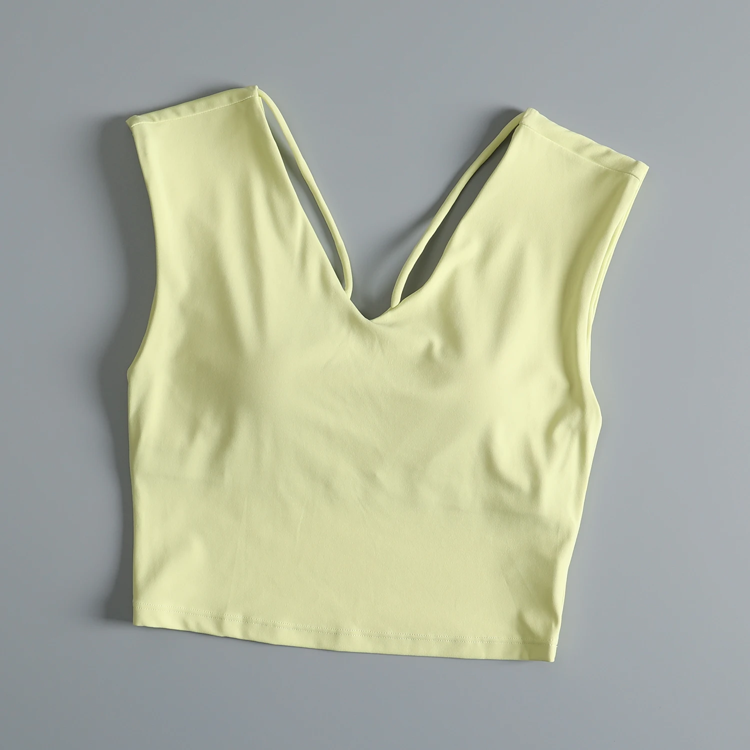 Sports Bra Women's Summer Fitness Exercise Anti Shake Running Yoga Quick Dry Vest Gathered Backless Underwear Nylon Fabric 5