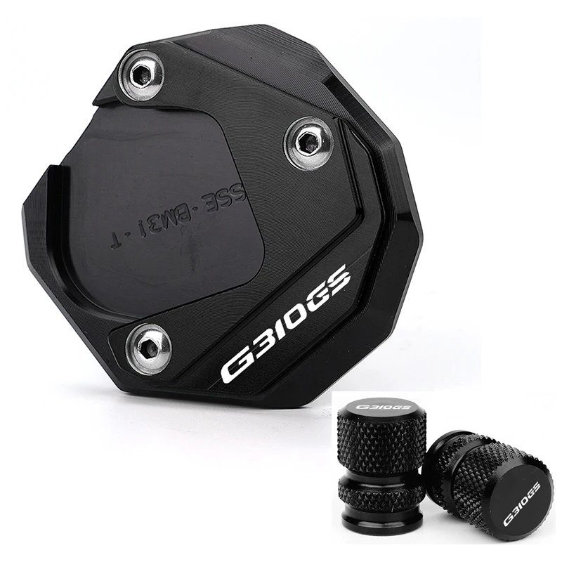 ل BMW G310GS G310R G310 GS R 2018-2023 دراجة نارية الملحقات مسنده القدم الجانب حامل تمديد وسادة دعم لوحة غطاء الصمام #6