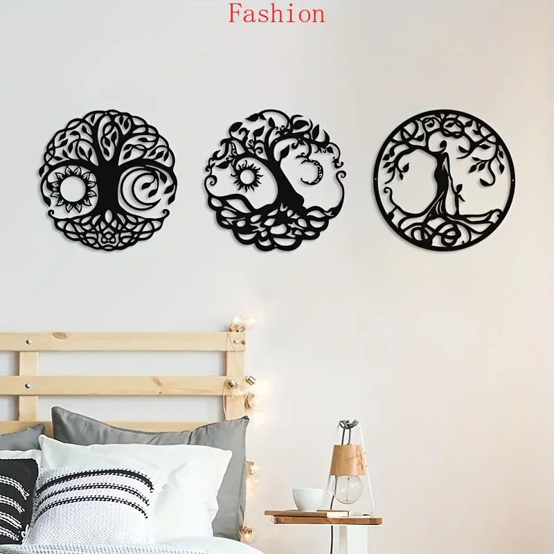 

Tree of Life Home Art Decor Outdoor Metal Tree of Life Wall Decor Garden Sculpture Wall Background Decoration Livingroom Bedroom