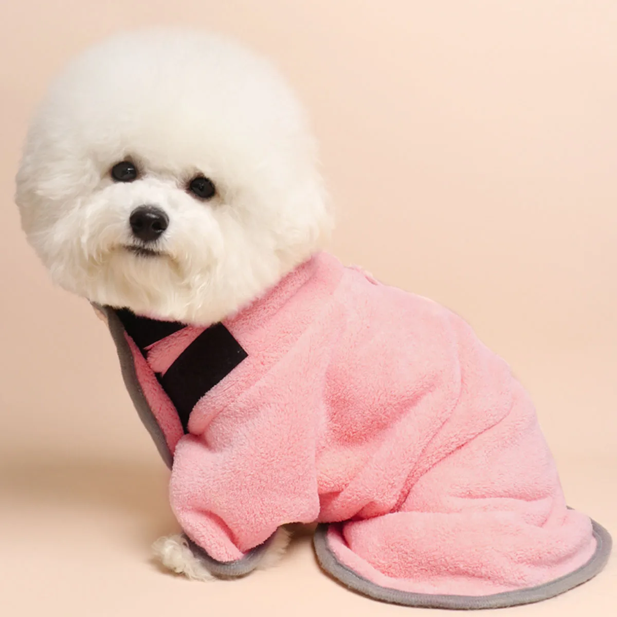 

Quick Drying Pet Bathrobe Thickened Warm Absorbent Dog Drying Robe Suitable for Winter Use Multiple Size Color Options