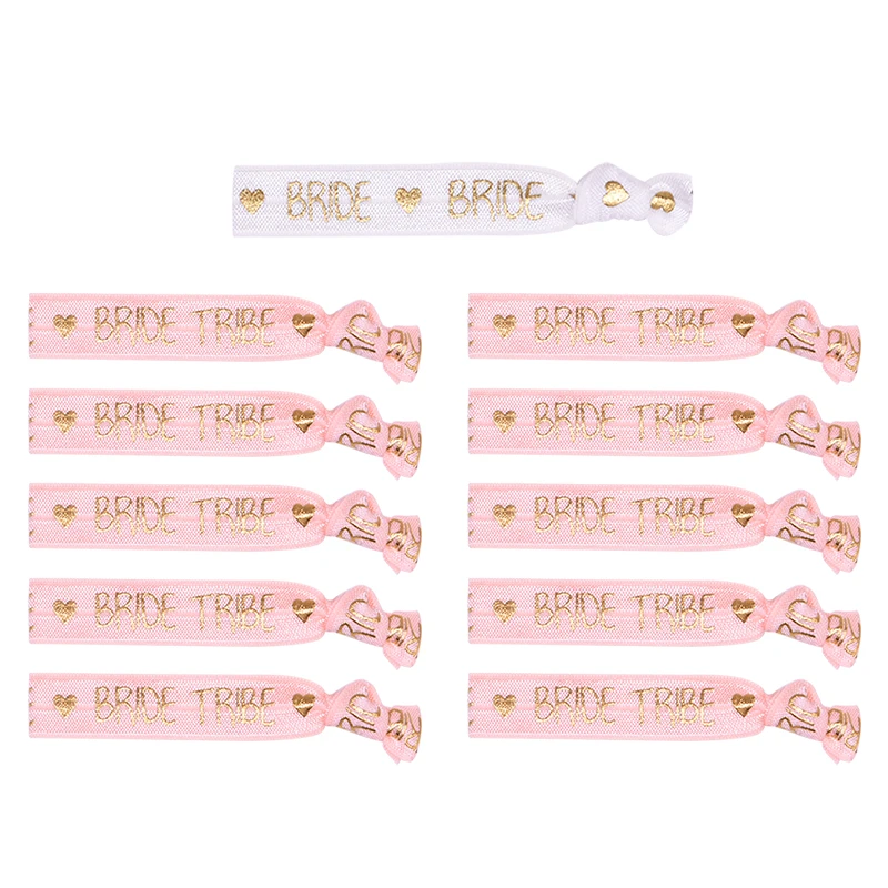 11Pcs Bride Squad Bracelets Bachelorette Party Favors For Women Bridal Shower Decorations Hen Party Wedding Accessories