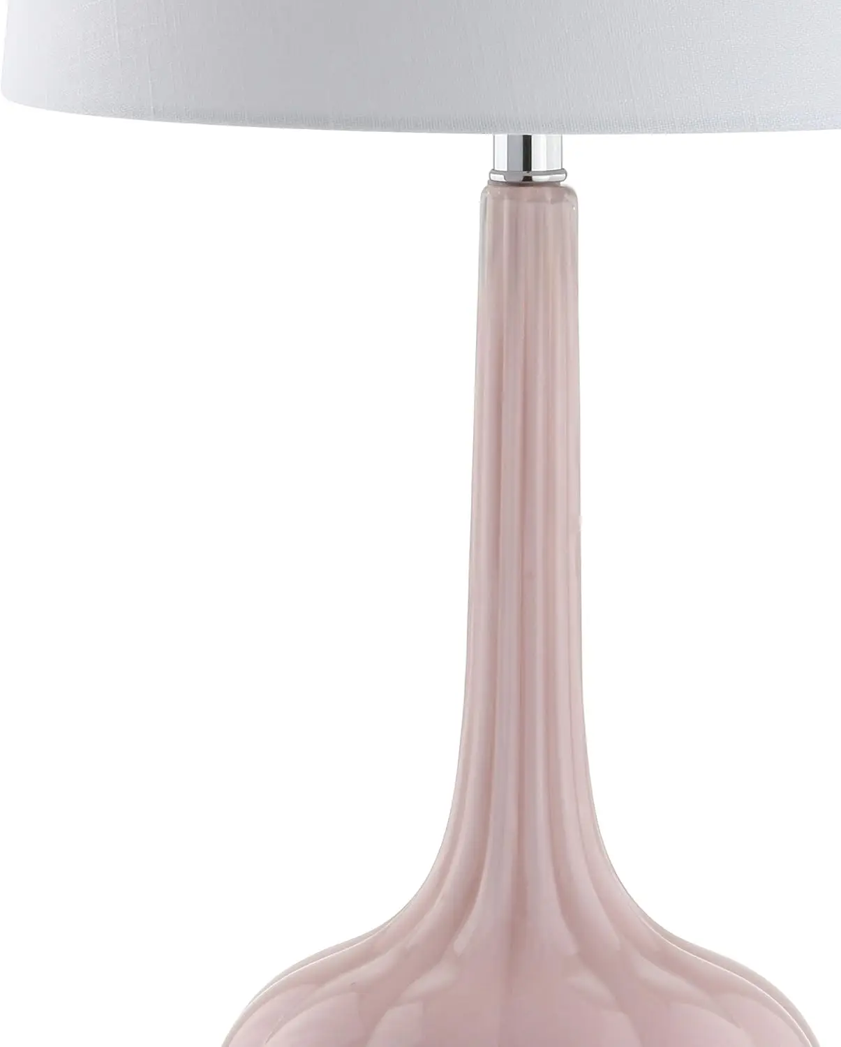 Set of 2 Pink Teardrop Glass LED Table Lamps, 28.5" Contemporary Bedside Desk Lamp for Bedroom Living Room Office view 6