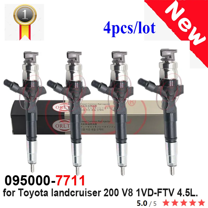 for Toyota 095000-7711 095007711 095000 7711 for Landcruiser prado 3.0 D 1KD-FTV Daihatsu Delta Diesel Fuel Injector