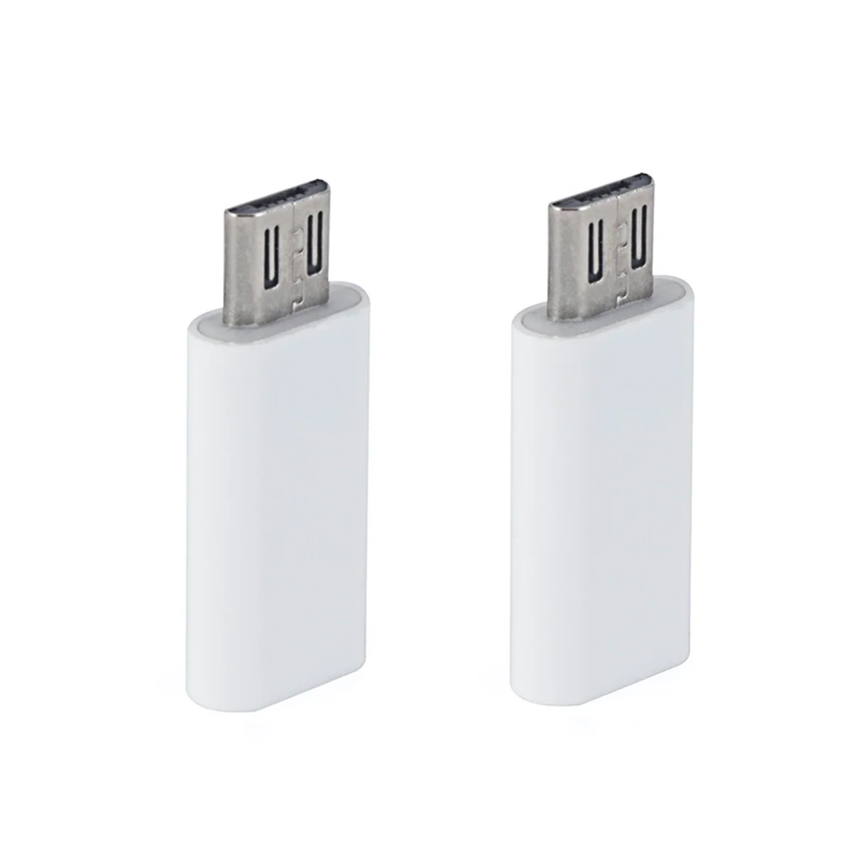 2 PCS/Set CD Player Portable Cell Phone Charging Type Cable Adapter Type-C to Micro USB Data Transfer