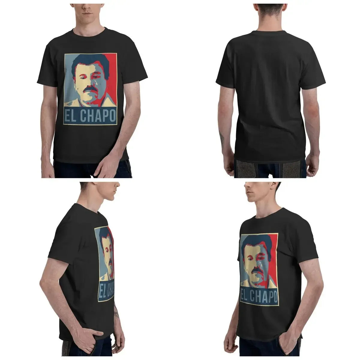 Joaquin El Chapo - Guzman Narcos Crime TV Pablo Escobar 100% Cotton T-Shirt Men'sFashion T Shirts Men O-Neck Short Sleeve S-6XL