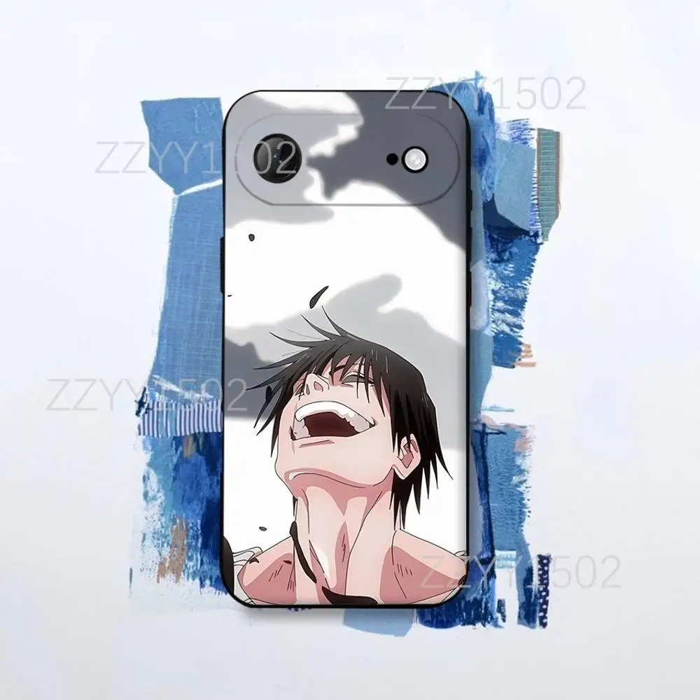 Toji  Fushiguro Jujutsu Kaisen Phone Case For iPhone 17,16,15,14,13,12,Pro,Max,Plus,E,SE4,Air,Mini Black Funda Shell