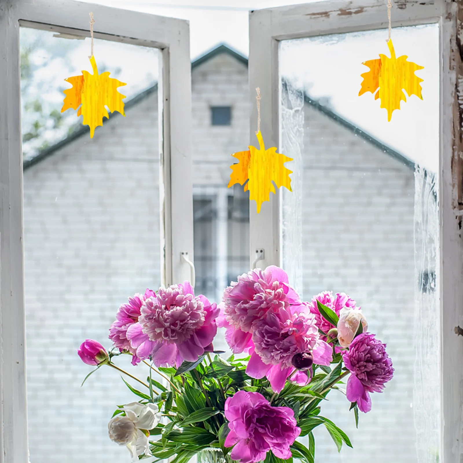 

21pcs Colorful Scratch Wooden Ornaments Paintable Fall Leaf Cutouts Diy Crafts Autumn Decor Thanksgiving Hanging Tags