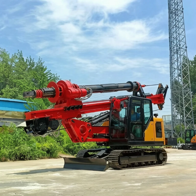 High Frequency Crawler Type Rotary Drill Rig Heavy Industry Hydraulic Rotary Drill Rig Factory Price