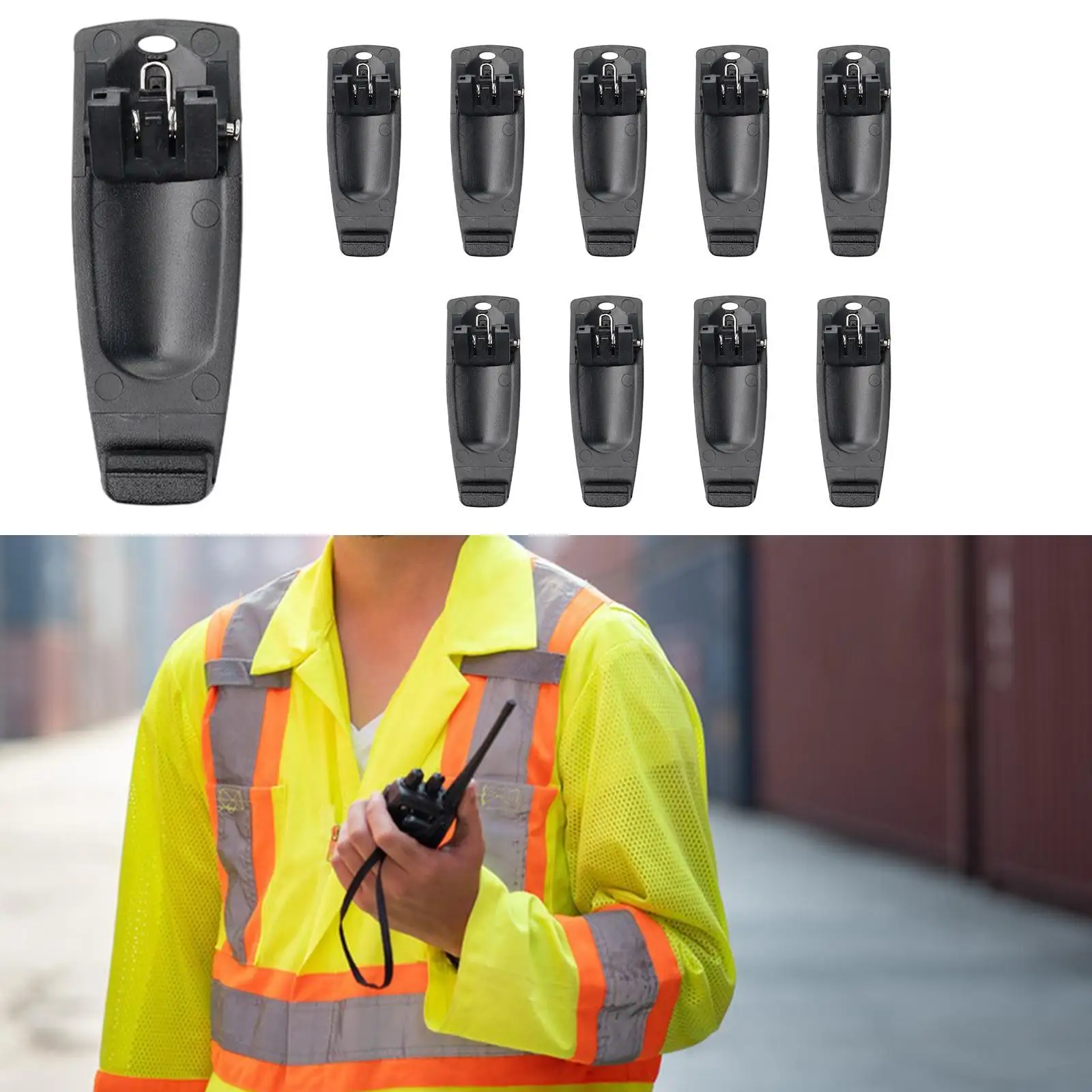 10Pcs Belt Clips Direct Replaces Two Belt Clips Set for Vev-3288S