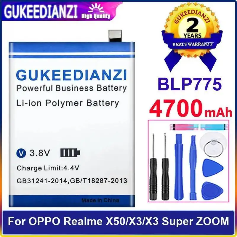 

4700 мАч для Oppo Realme X50 X3 Super Zoom BLP775 аккумулятор мобильного телефона высокая производительность