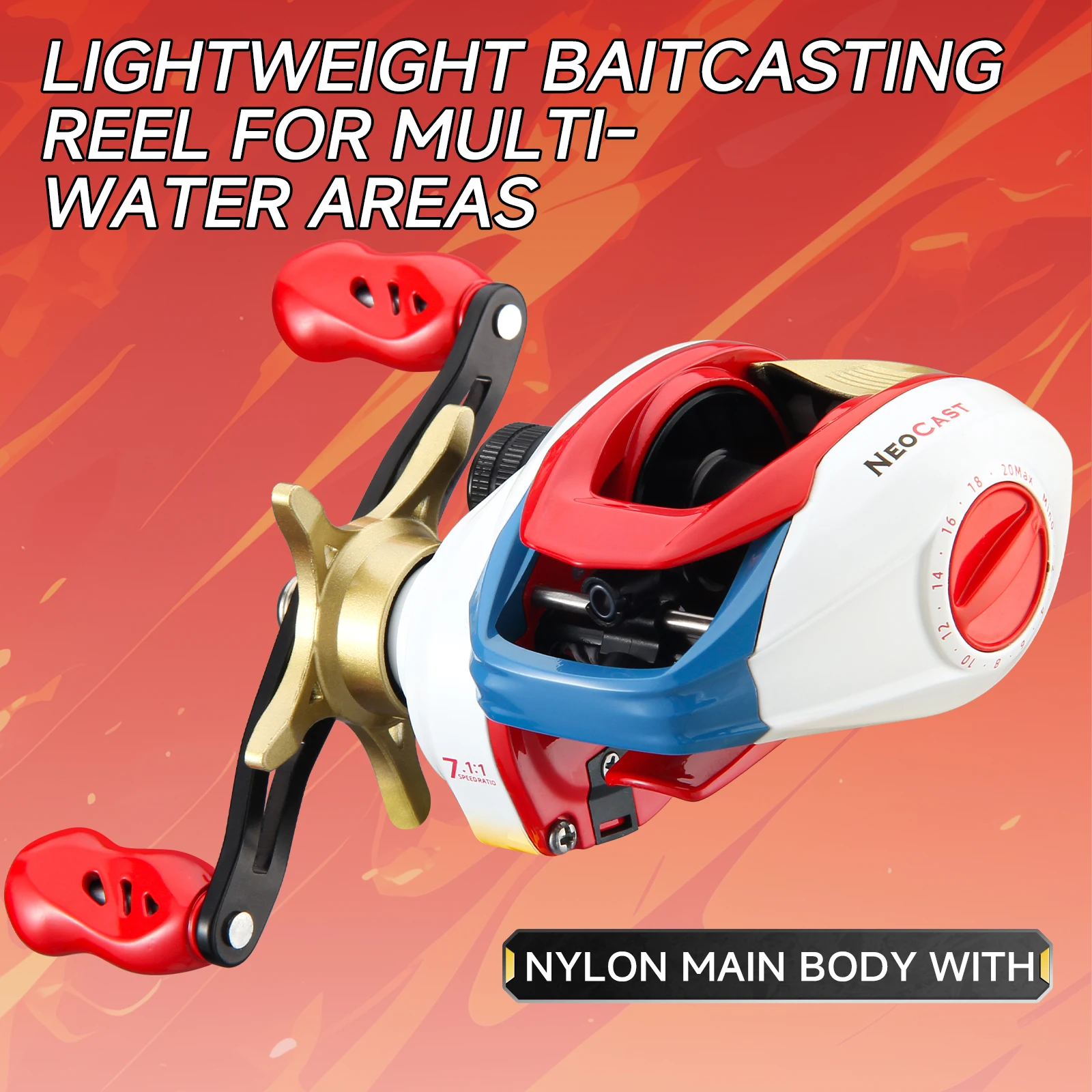 

Катушка HAUT TON для приманки, максимальное сопротивление 5 кг, передаточное число 7,1:1, 3 + 1, металлические подшипники, сверхлегкая, гладкая для пресноводной и соленой рыболовной катушки